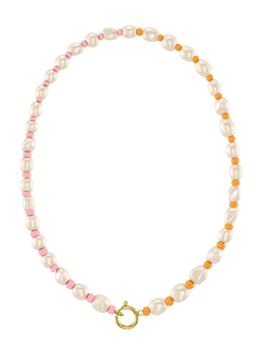 Edblad - Voyage Necklace Gold/Multi One Size - halsketten - gold - 1