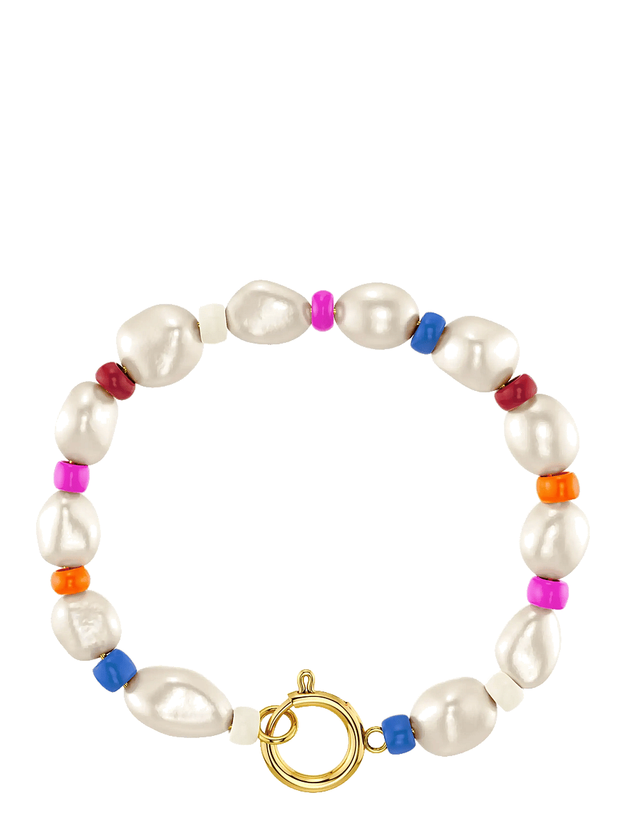 Edblad - Voyage Bracelet Gold/Multi L - armbänder - gold - 1