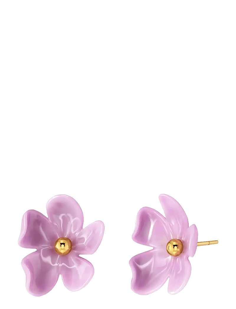 Edblad - Wildflower Studs Gold/Pink One Size - ohrstecker - gold - 1