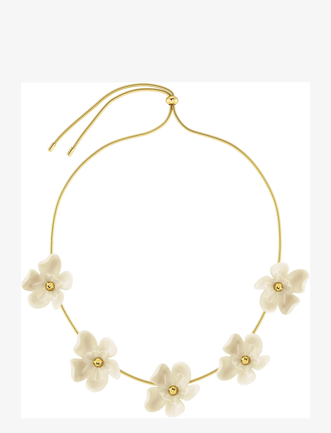 Edblad - Wildflower Necklace Gold/White One Size - statement kaelakeed - gold - 1