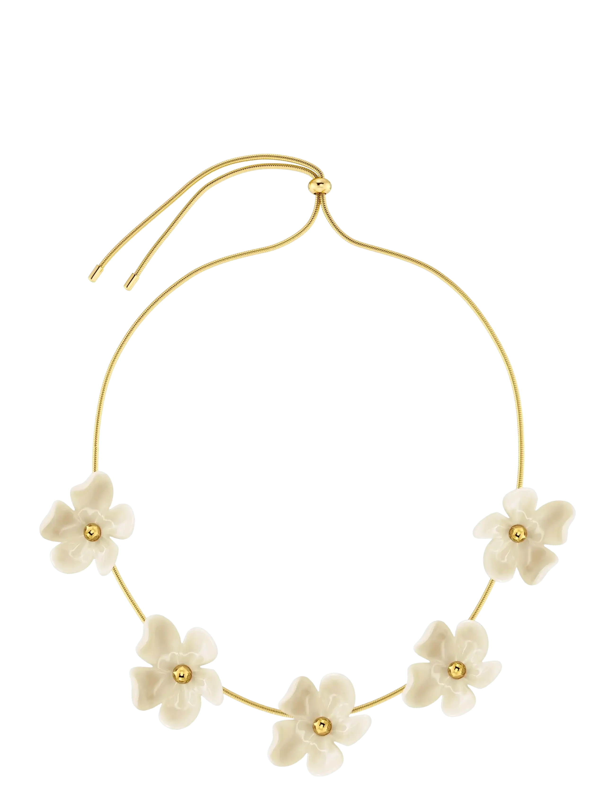Edblad Wildflower Necklace Gold/White One Size - Modern femininity - GOLD / gold