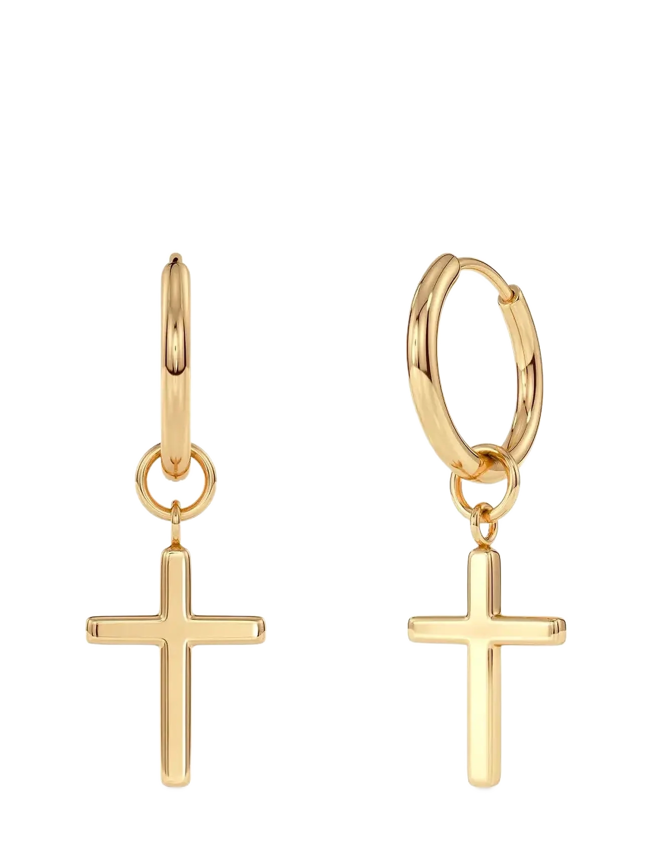 Edblad Spirit Cross Hoops Gold - Accessoires - GOLD / gold