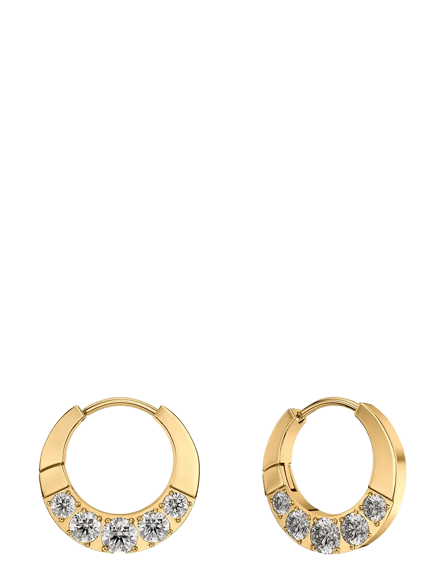 Edblad - Monarch Hoops S Gold - hoops kõrvarõngad - gold - 1
