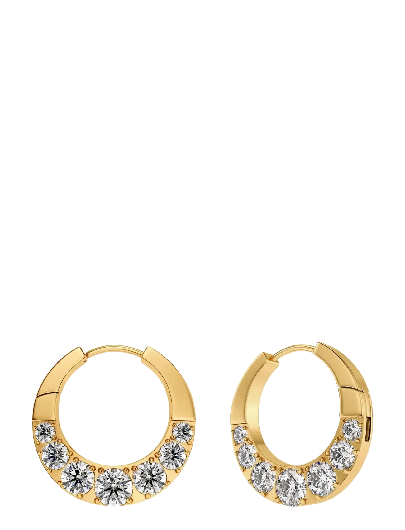 Edblad Monarch Hoops L Gold - Smykker - GOLD / gold