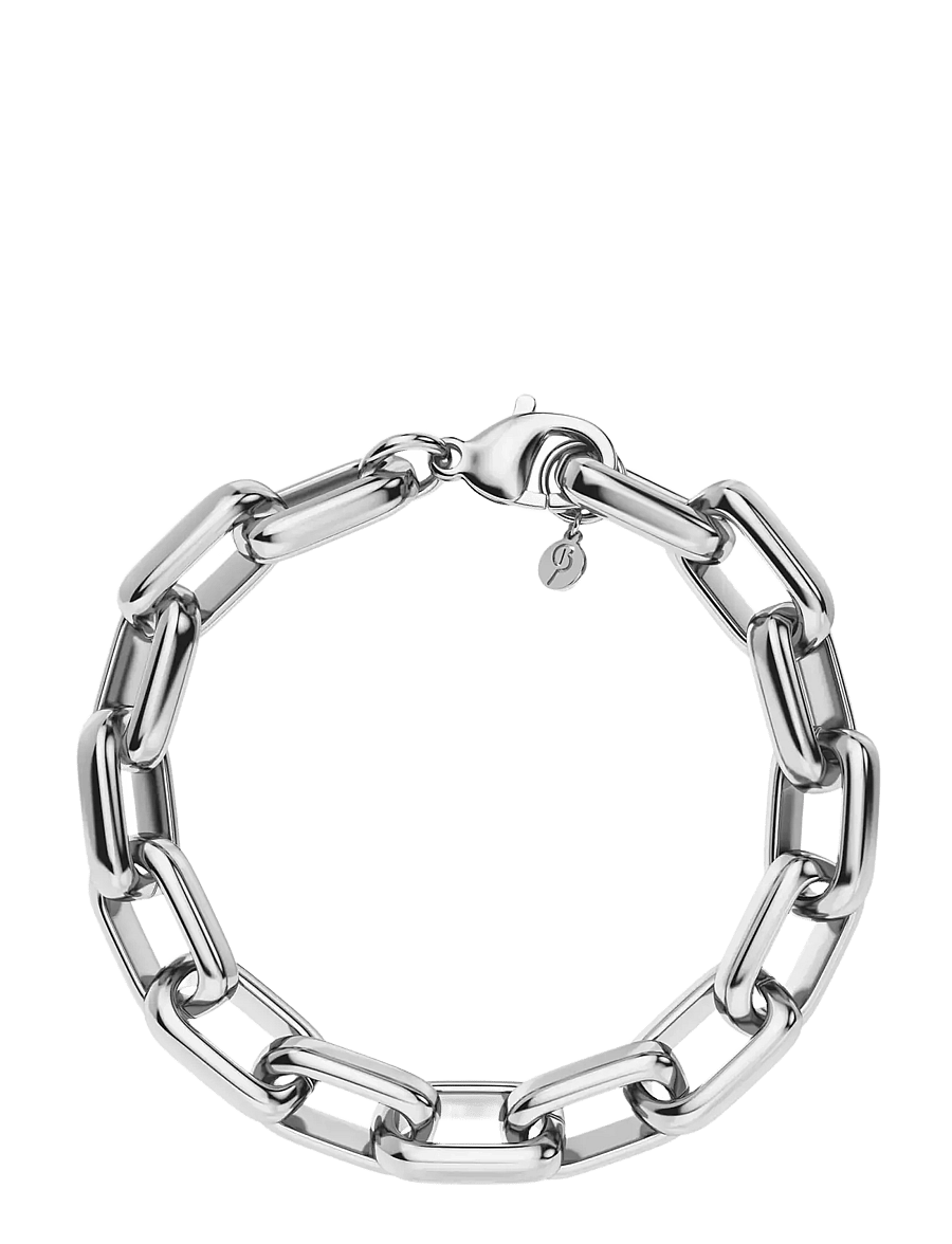 Edblad - Box Chain Maxi Bracelet Steel - kettenarmbänder - silver - 1