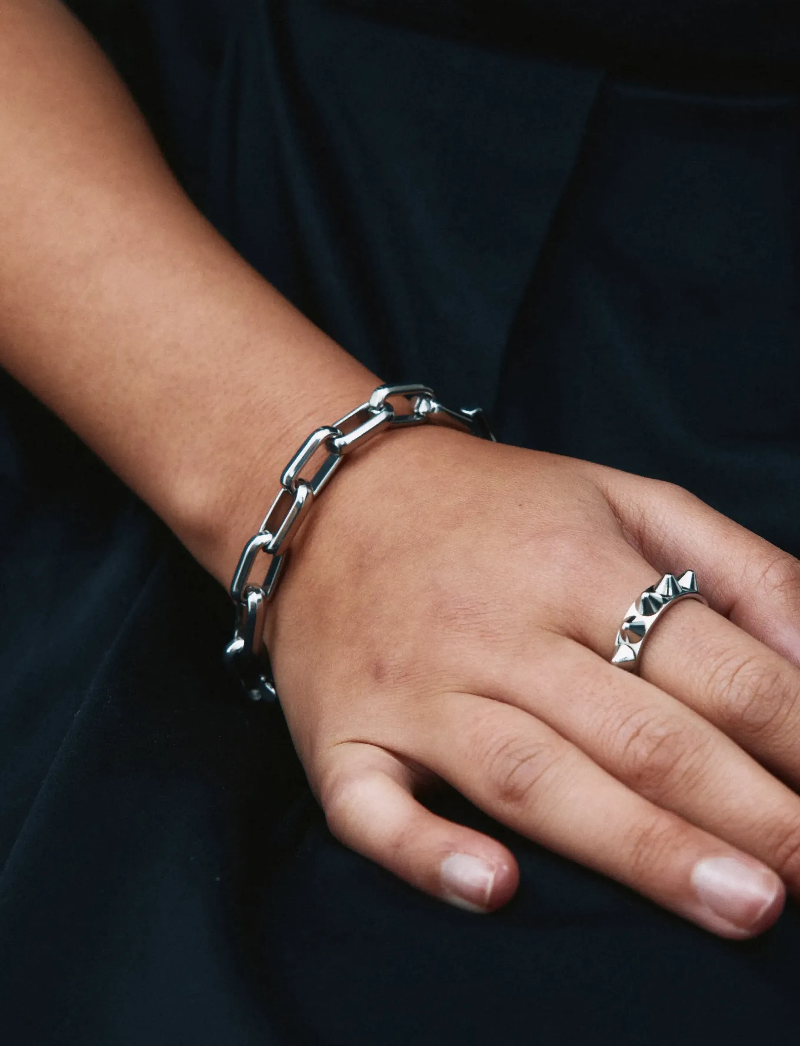 Edblad Box Chain Maxi Bracelet Steel, S, Bracelets, Silber - Frauen