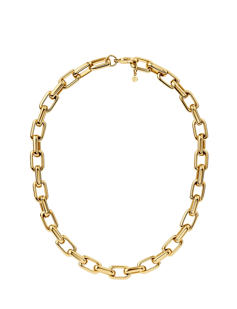 Edblad - Box Chain Maxi Necklace Gold - halsketten - gold - 1