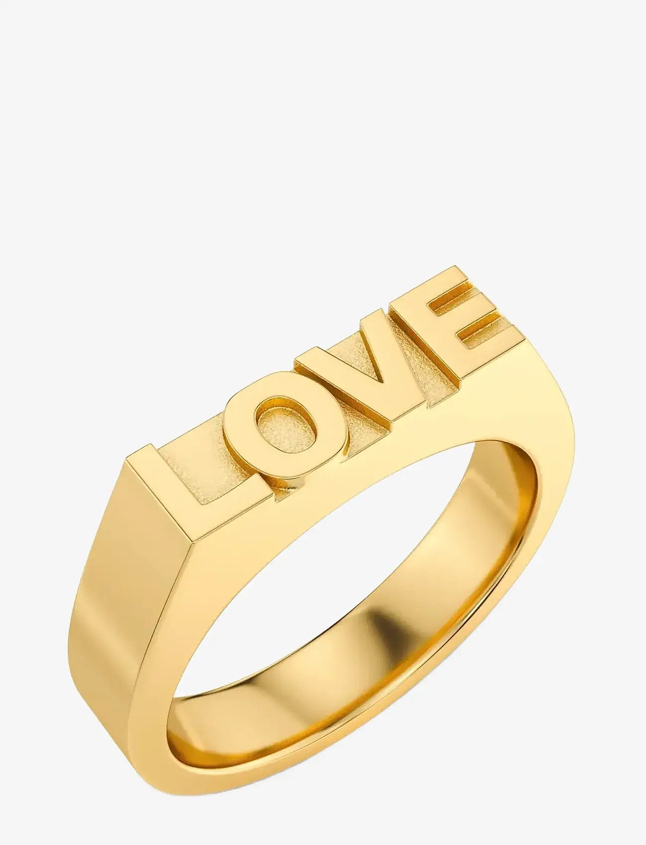 Edblad - Love Signet Ring Gold - ringar - gold - 1