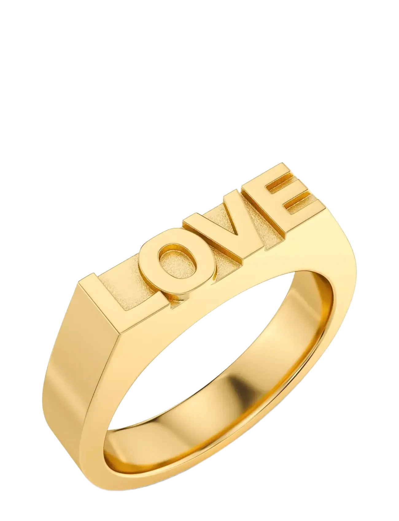 Edblad Love Signet Ring Gold - Festtøj - GOLD / gold