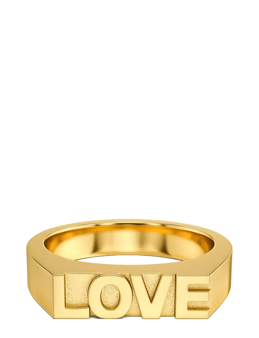 Edblad - Love Signet Ring Gold - ringe - gold - 2