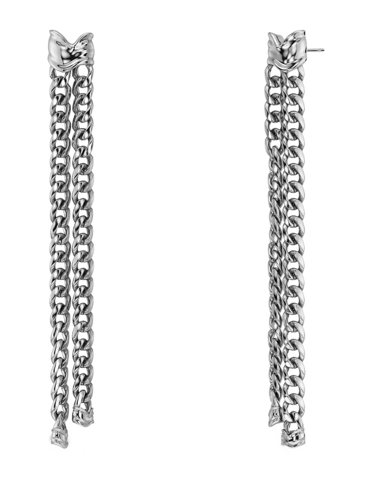 Edblad Melted Earrings Silver - Edblad - SILVER / silver