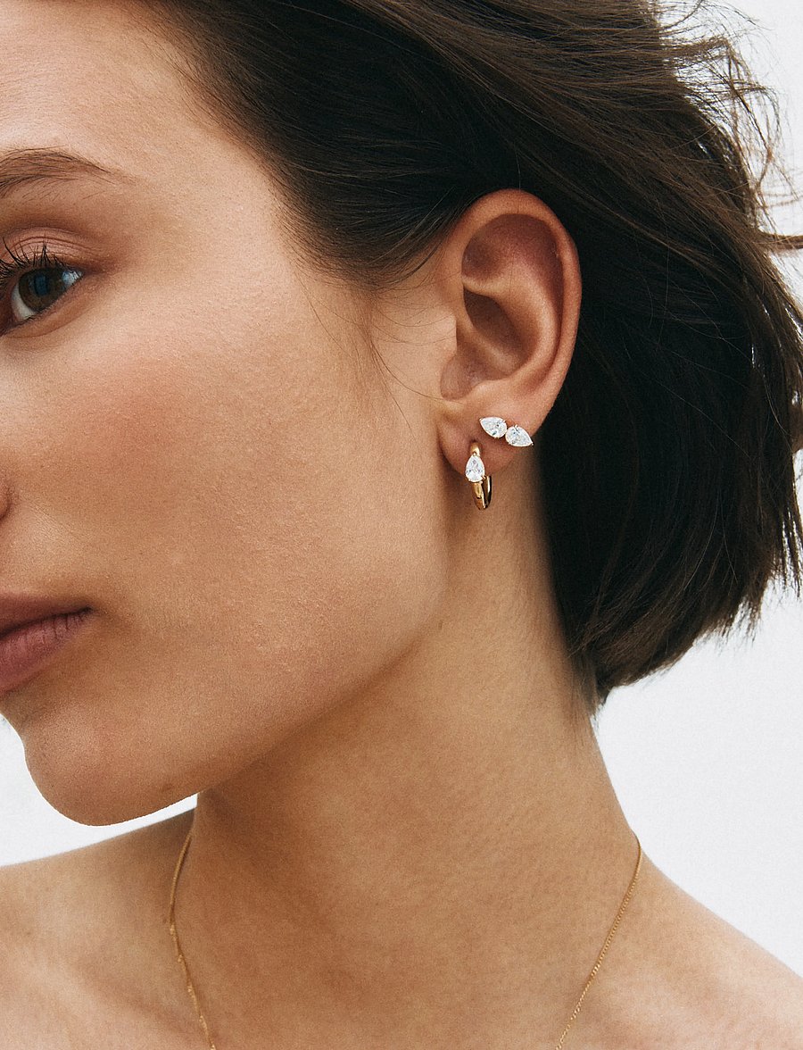 Edblad - Arrow Studs Gold One Size - gold - 0