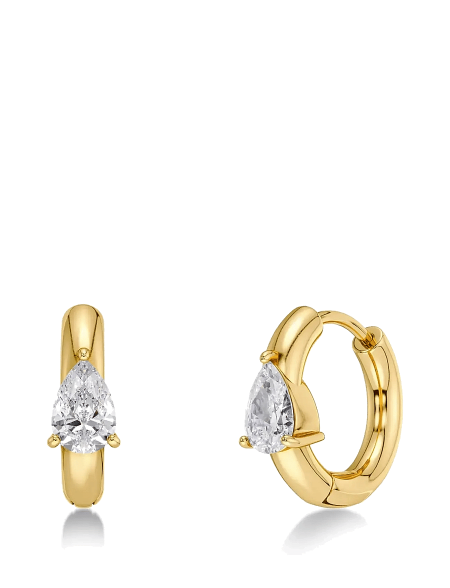 Edblad - Arrow Hoops S Gold One Size - creoler & hoops - gold - 1