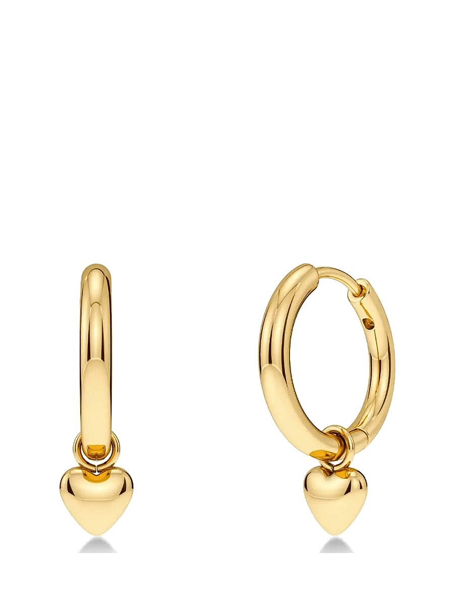 Edblad - Barley Petite Hoops Gold One Size - creoler & hoops - gold - 1