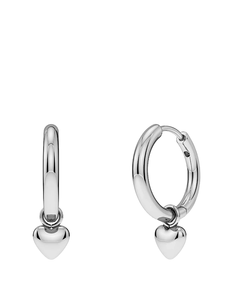 Edblad - Barley Petite Hoops Silver One Size - kreolen - silver - 1