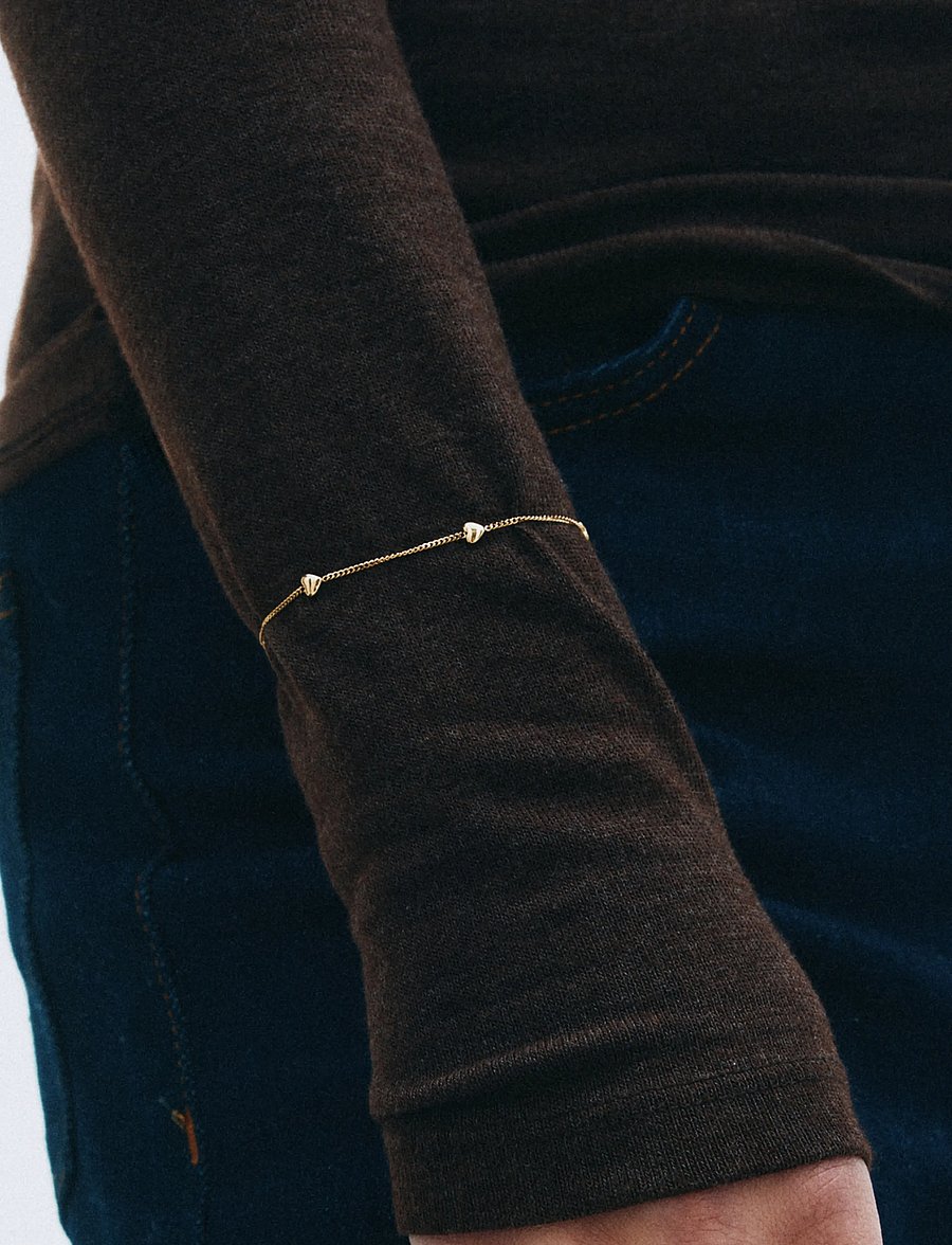 Edblad - Barley Petite Bracelet Gold One Size - kædearmbånd - gold - 0