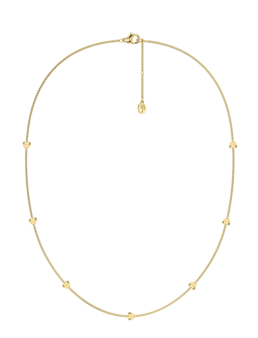 Edblad - Barley Petite Necklace Multi Gold One Size - kedjehalsband - gold - 1