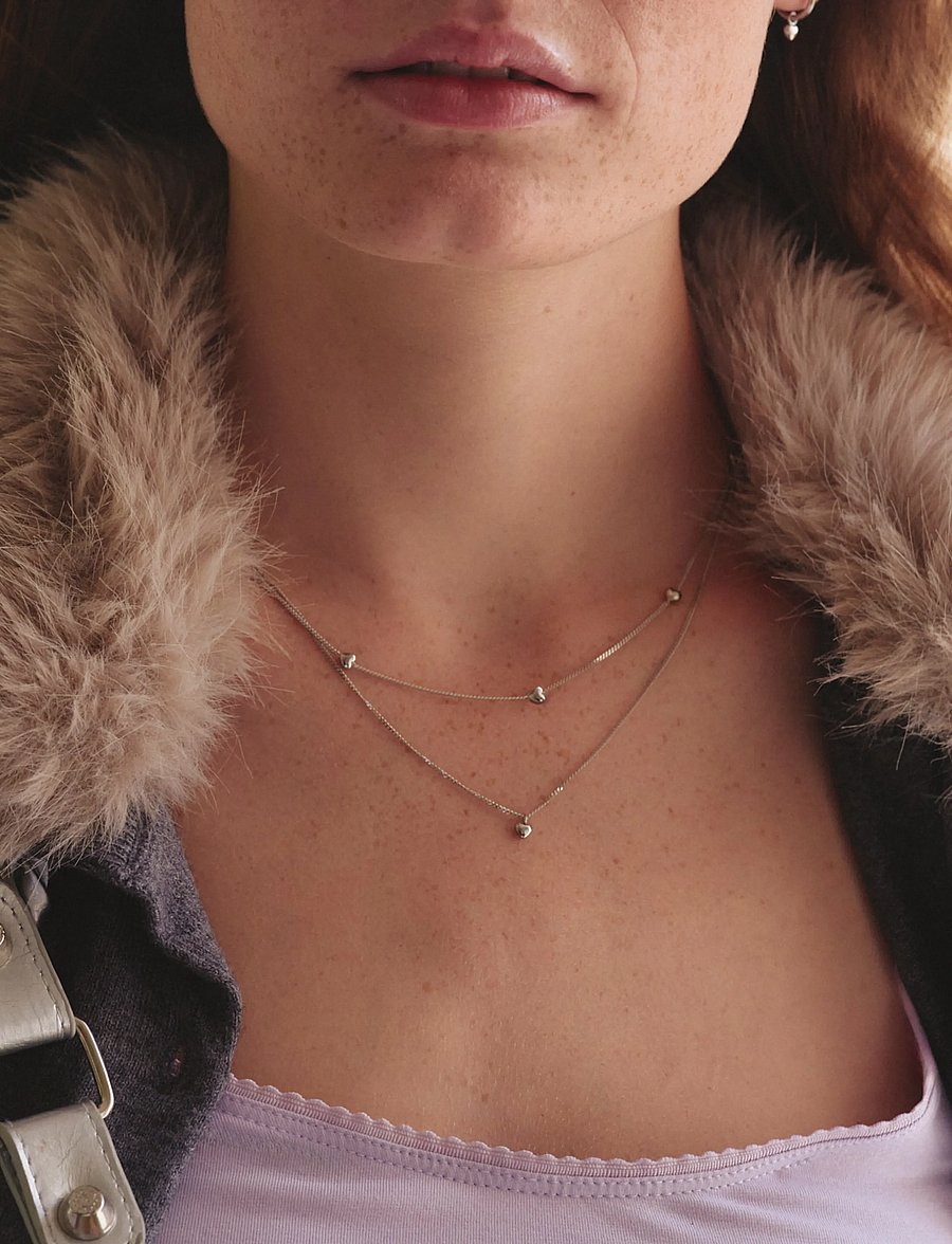 Edblad - Barley Petite Necklace Multi Silver One Size - kedjehalsband - silver - 0