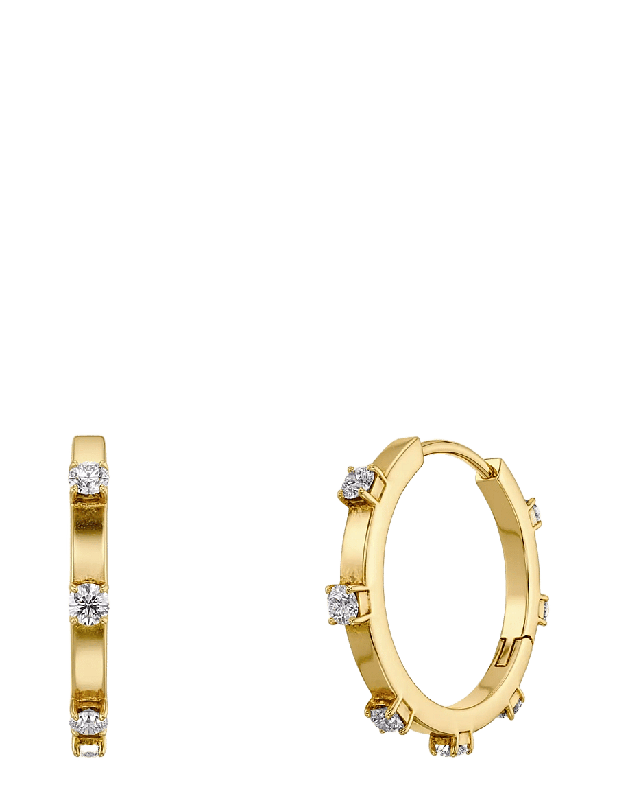 Edblad - Celeste Hoops L Gold One Size - kreolen - gold - 1