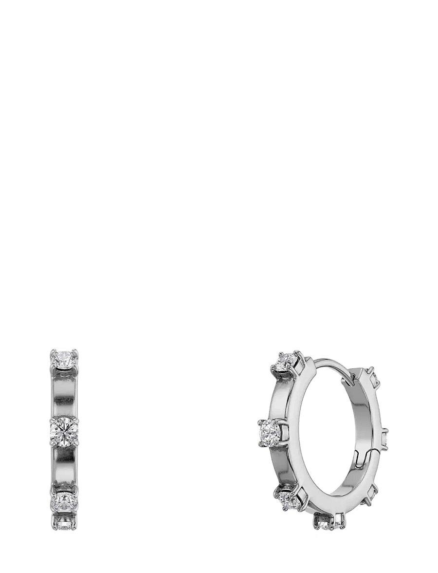 Edblad - Celeste Hoops S Silver One Size - creoler & hoops - silver - 1