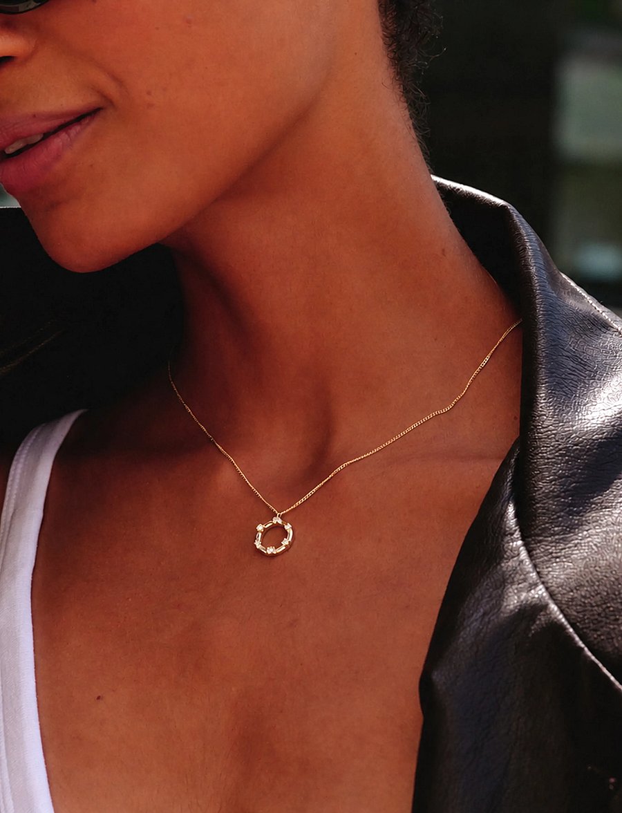 Edblad - Celeste Necklace S Gold One Size - kedjehalsband - gold - 0