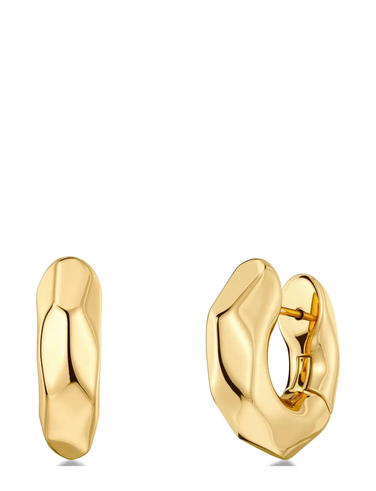 Edblad Crystalite Hoops L Gold One Size - Accessories - GOLD / gold