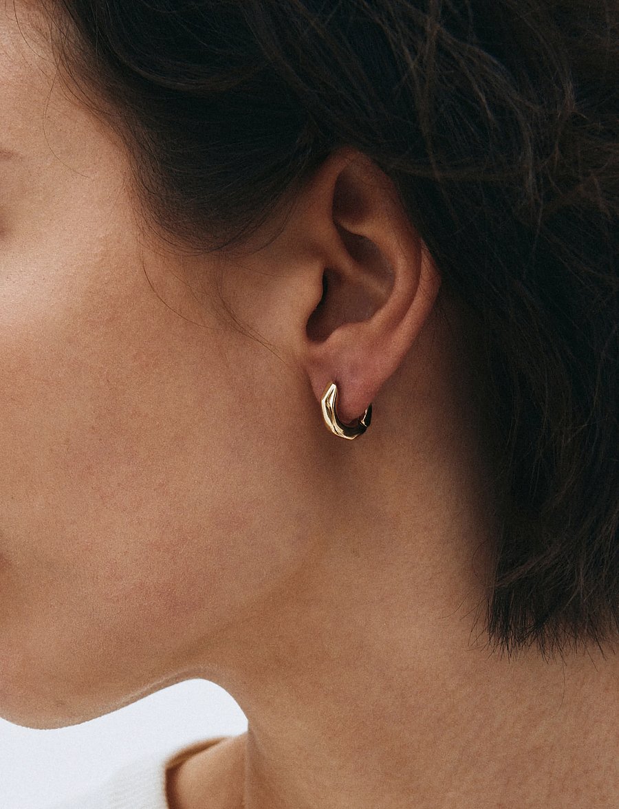 Edblad - Crystalite Hoops S Gold One Size - kreolen - gold - 0