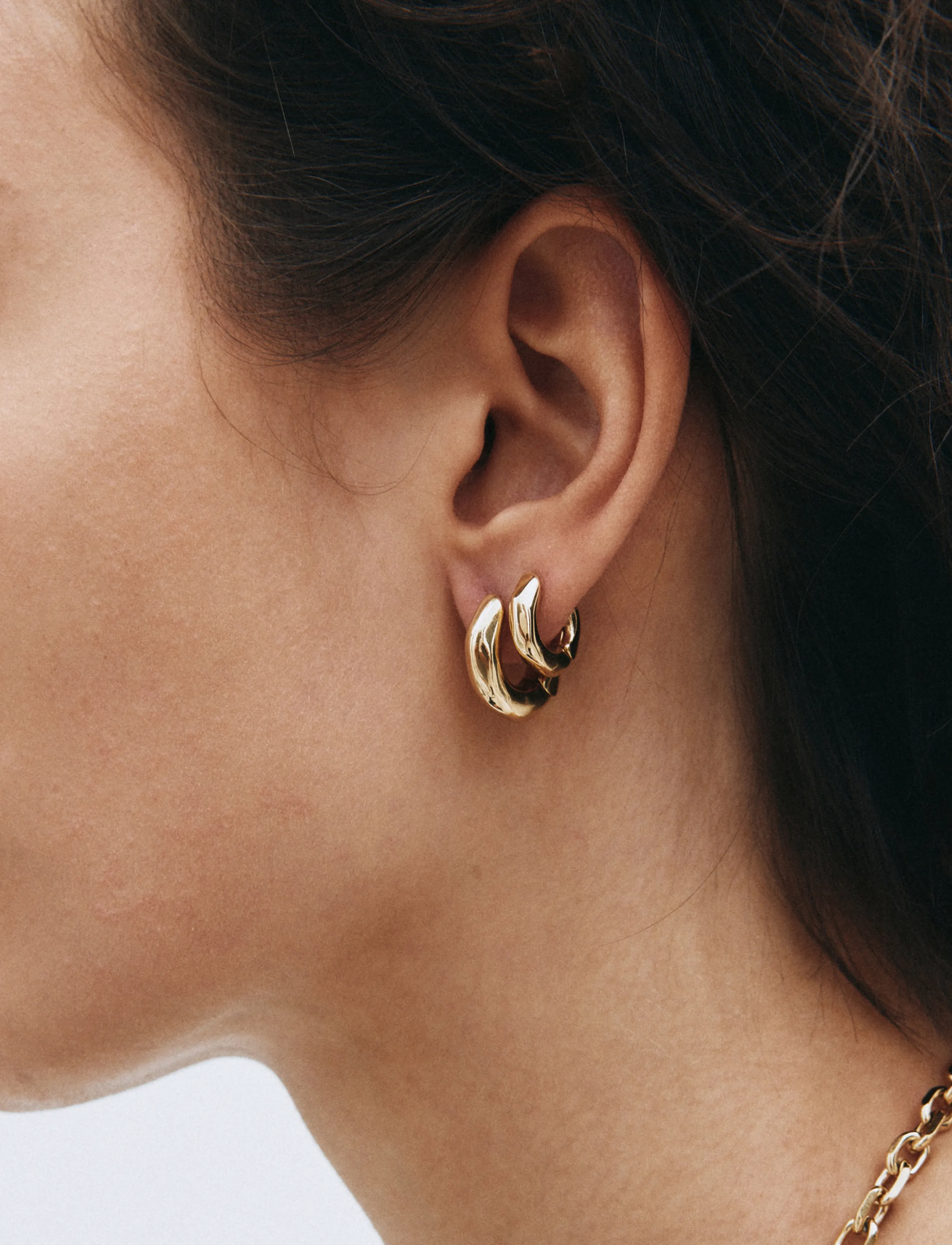 Edblad - Crystalite Hoops S Gold One Size - kreolen - gold - 2