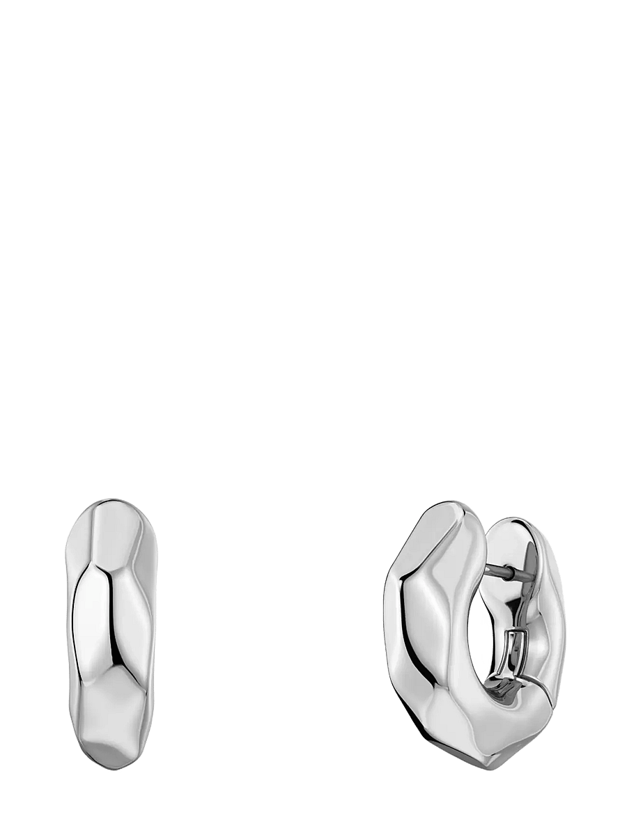 Edblad - Crystalite Hoops S Silver One Size - kreolen - silver - 1