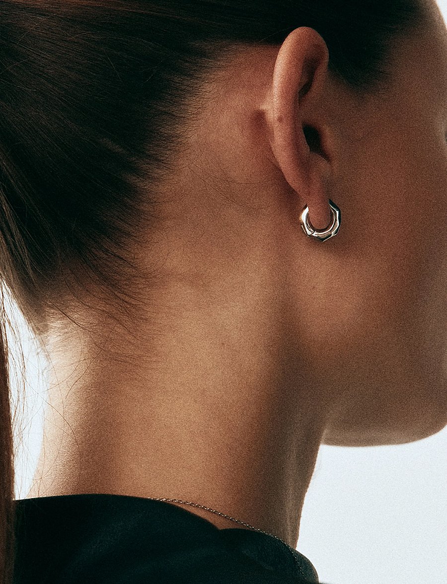 Edblad - Crystalite Hoops S Silver One Size - kreolen - silver - 0