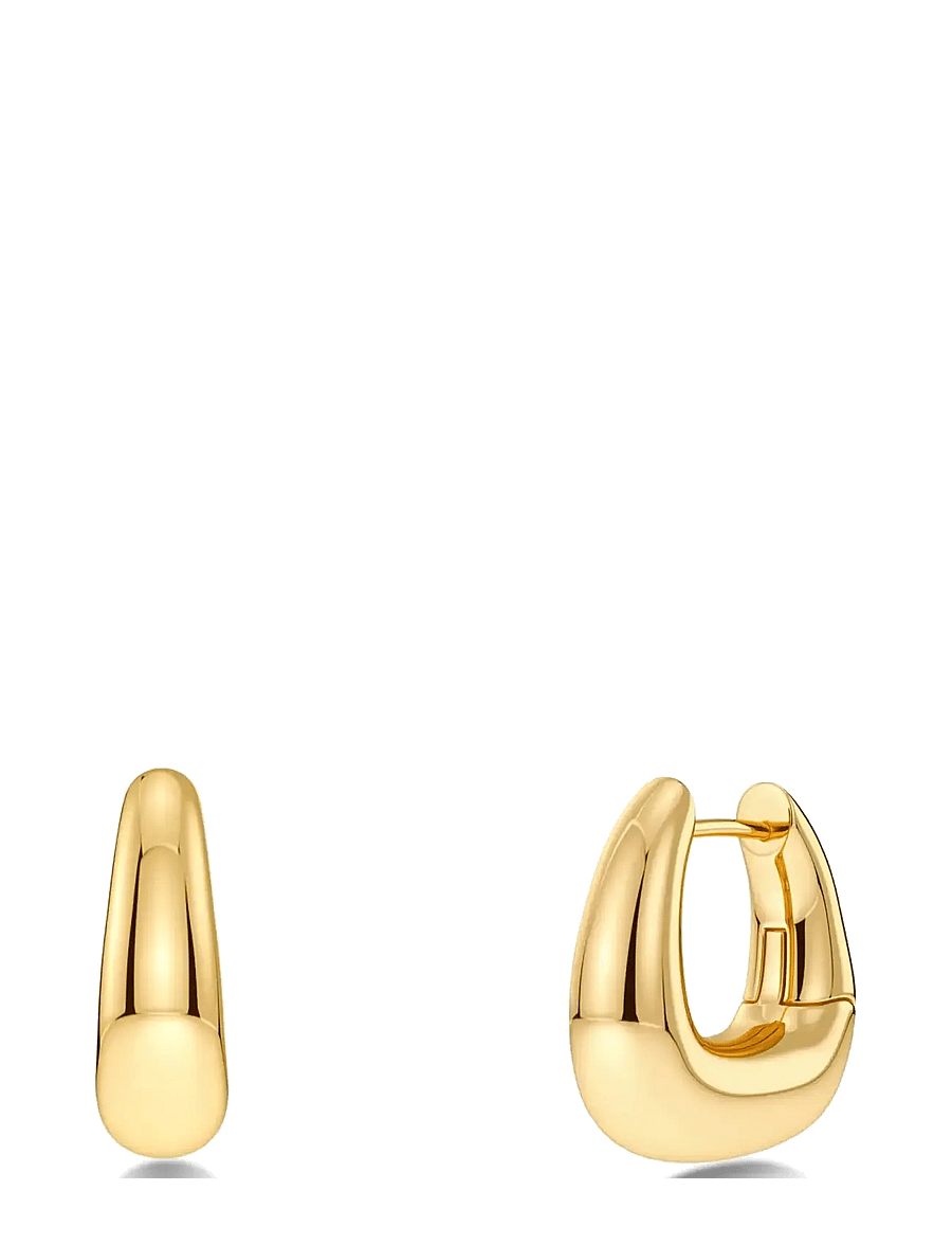 Edblad - Lore Hoops S Gold One Size - creoler & hoops - gold - 1