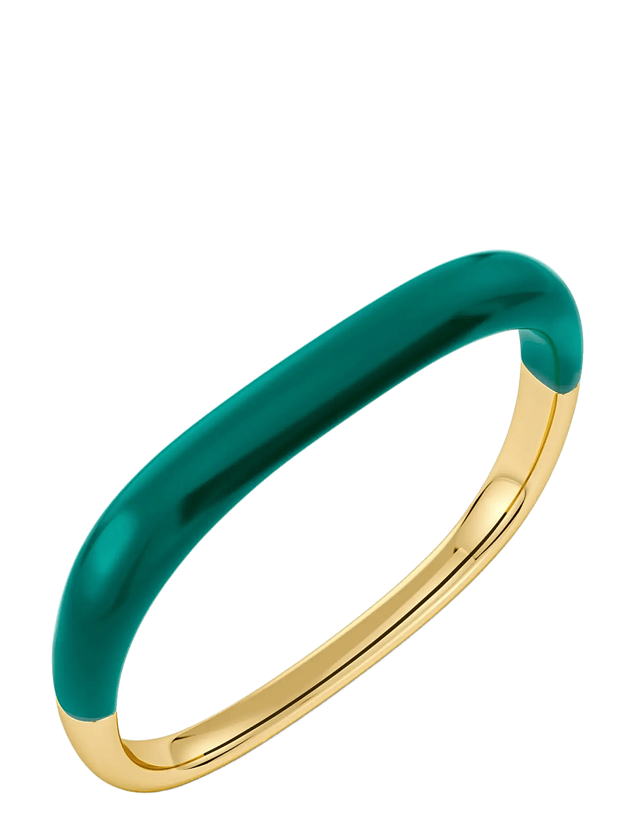 Edblad - Lore Bangle Gold/Green - armreifen - gold - 1