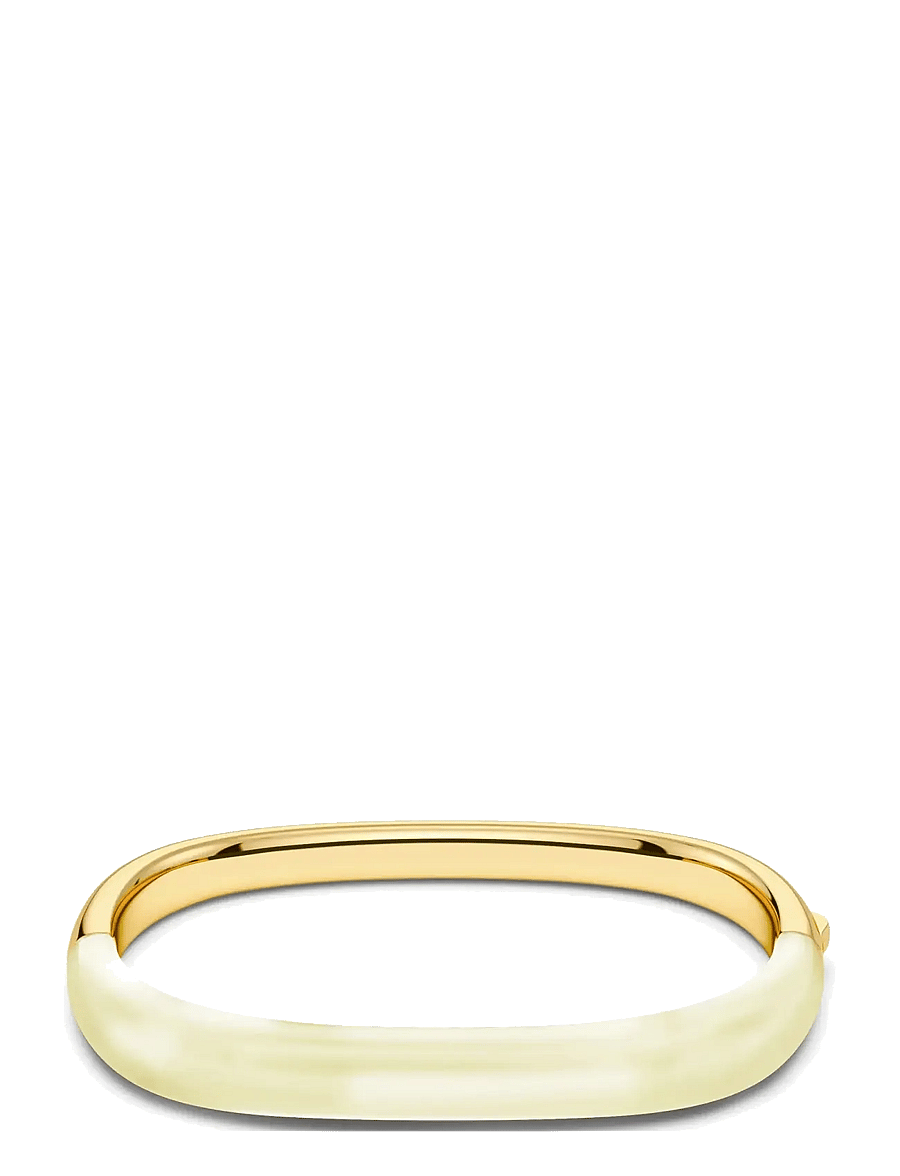 Edblad - Lore Bangle Gold/White - armringe - gold - 2