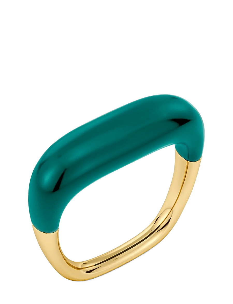 Edblad - Lore Ring Gold/Green - ringe - gold - 1