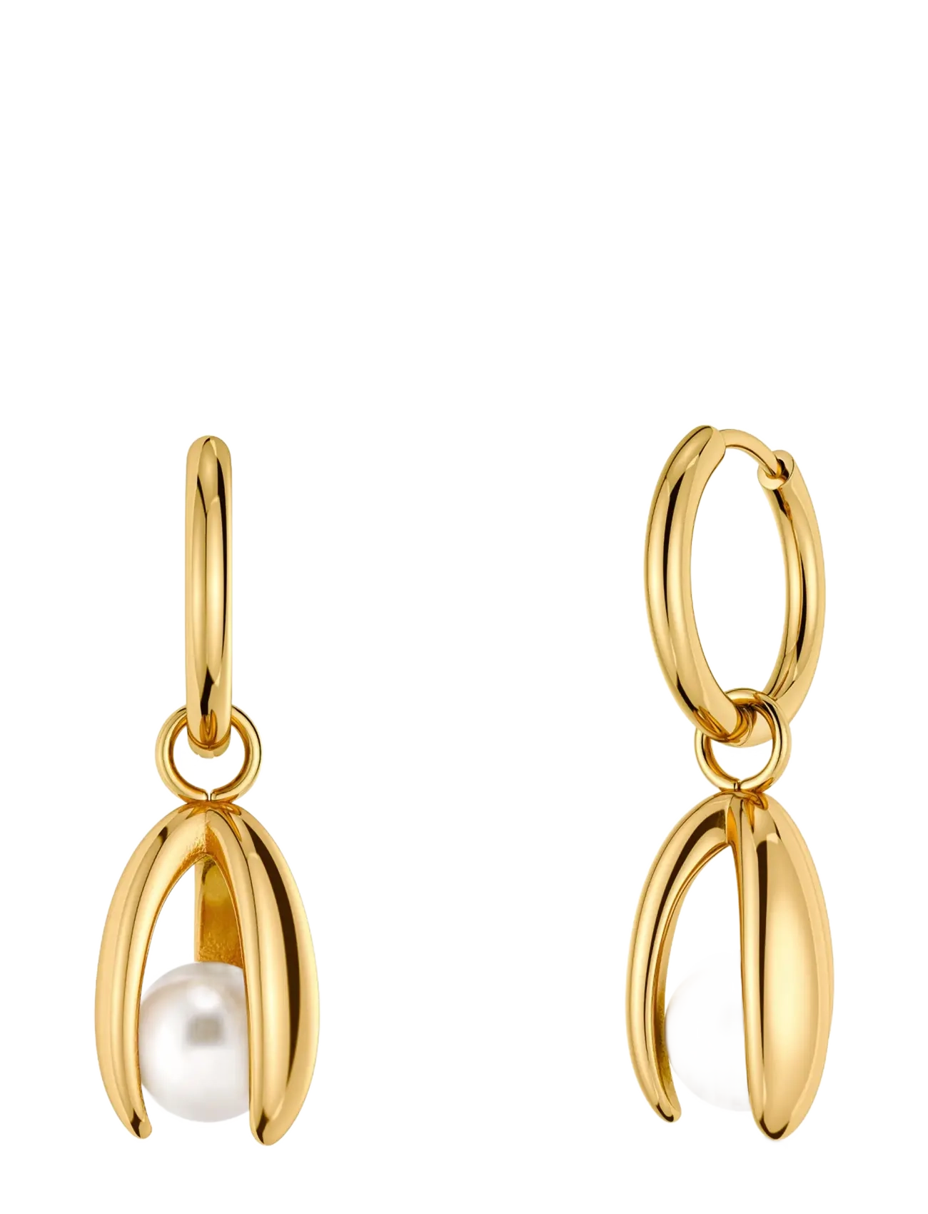 Edblad Moonrave Hoops L Gold One Size - Kontorskläder - GOLD / gold