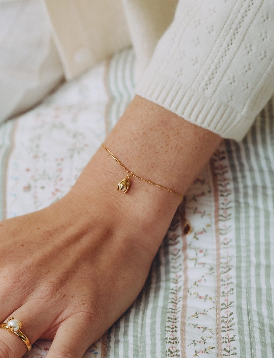Edblad - Moonrave Bracelet Gold One Size - kædearmbånd - gold - 0