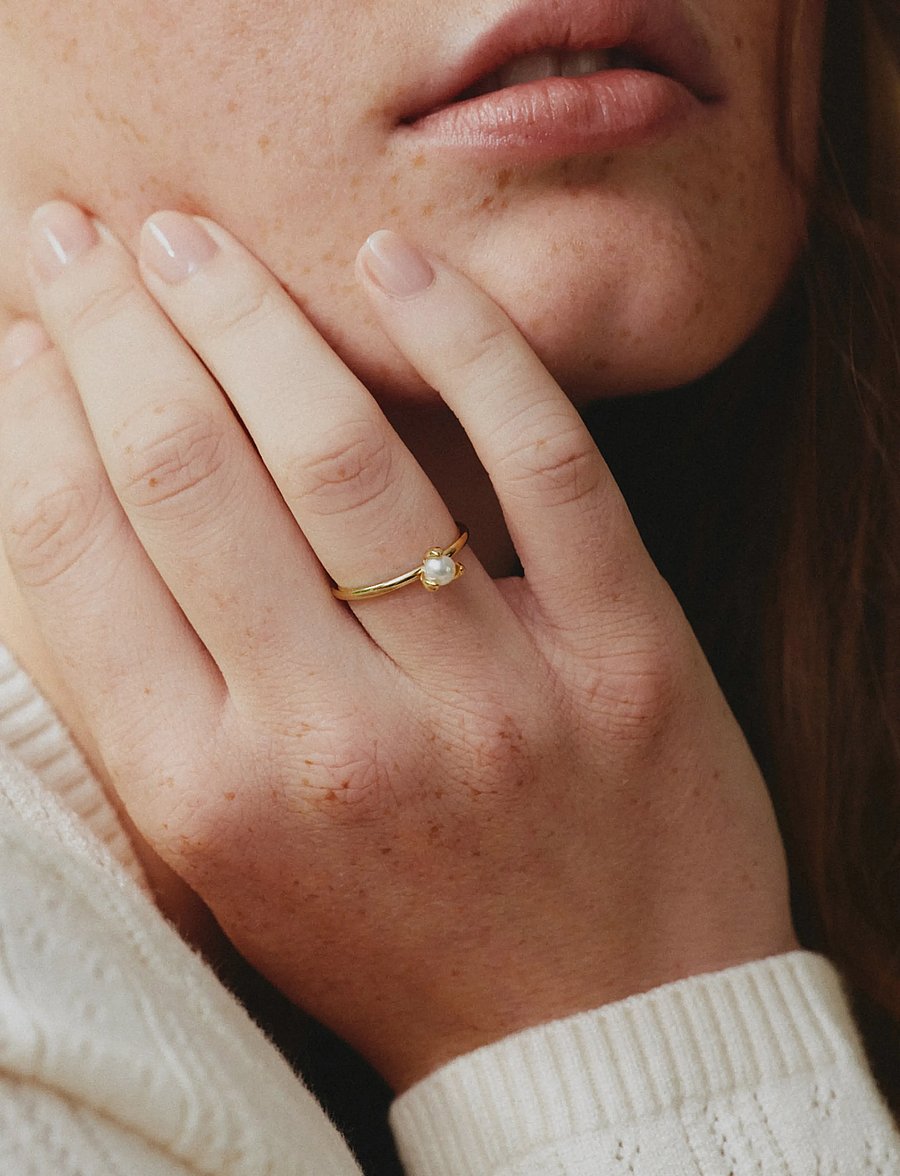 Edblad - Moonrave Ring S Gold - ringe - gold - 0