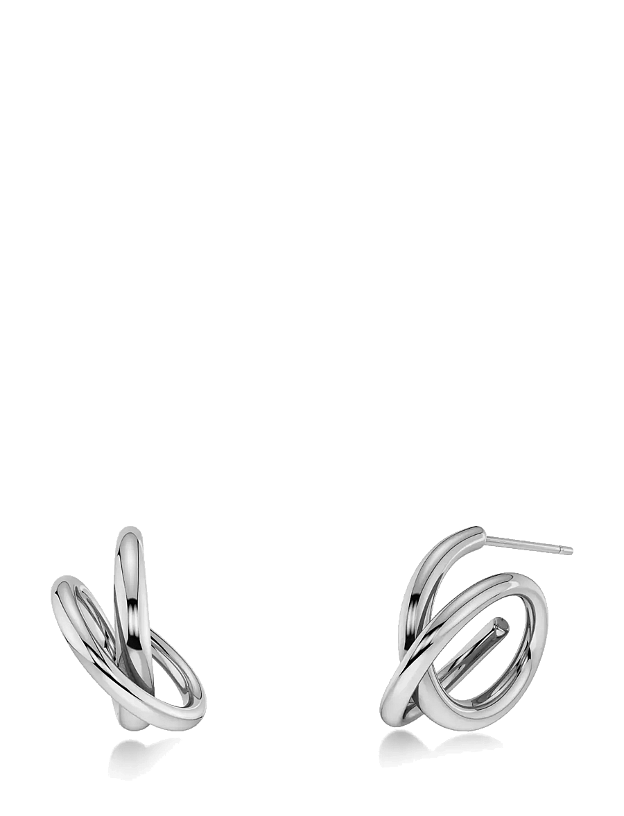 Edblad - Nouveau Hoops S Silver One Size - creoler & hoops - silver - 1