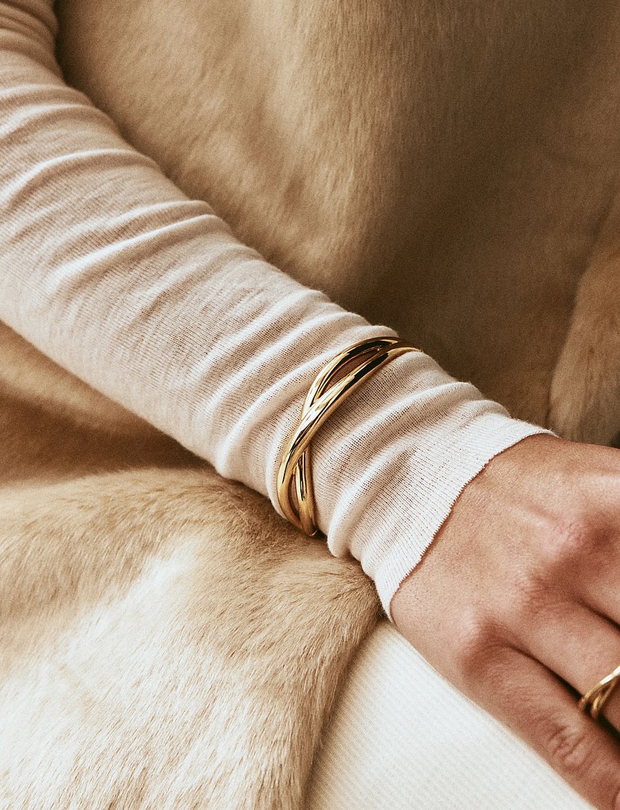 Edblad - Nouveau Bangle Gold - armringe - gold - 0