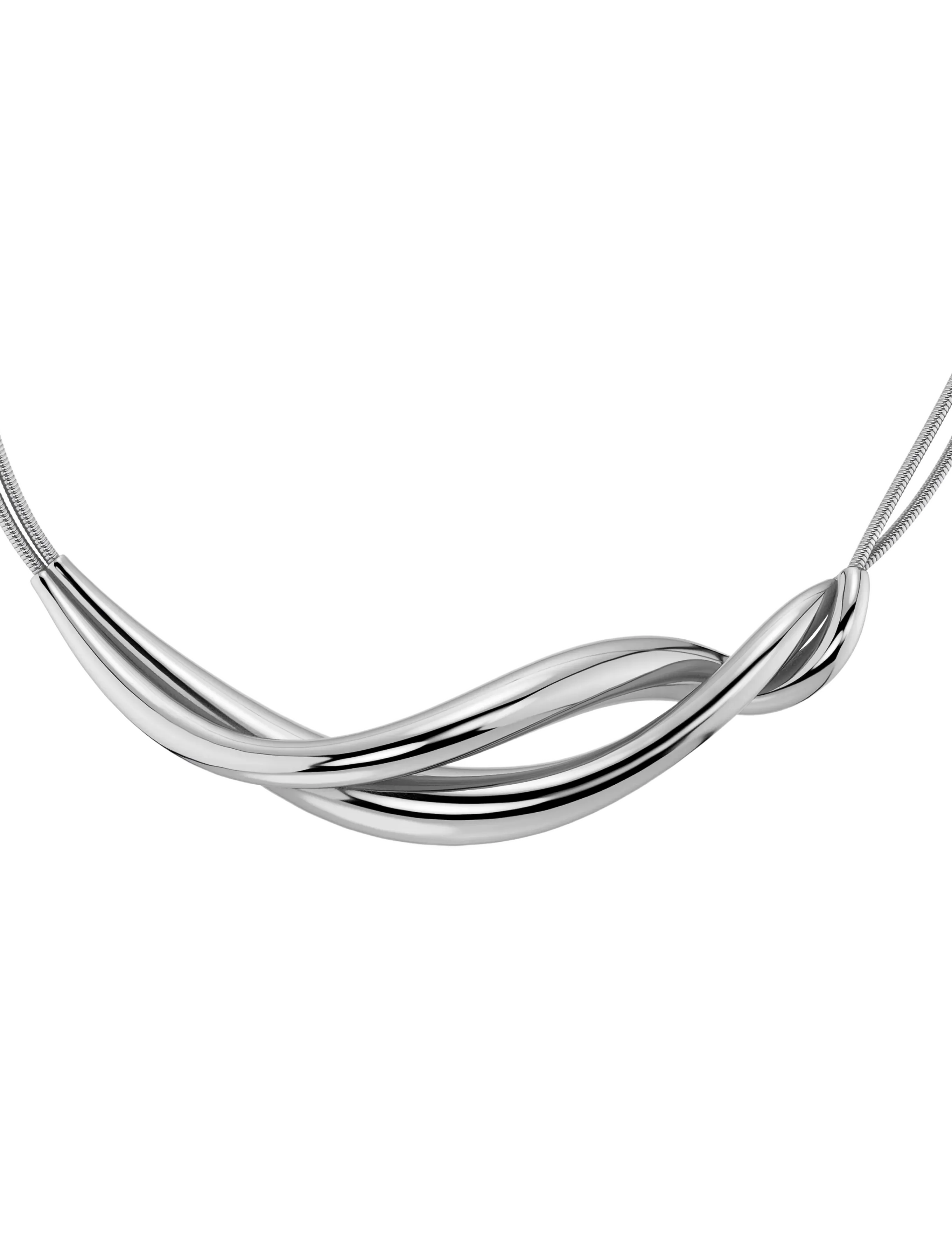 Edblad - Nouveau Necklace L Silver One Size - statement halskæder - silver - 2