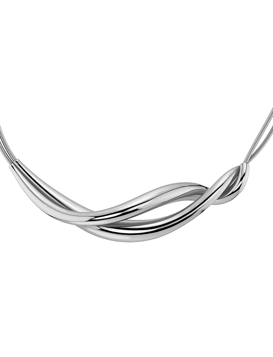 Edblad - Nouveau Necklace L Silver One Size - statement halskæder - silver - 2