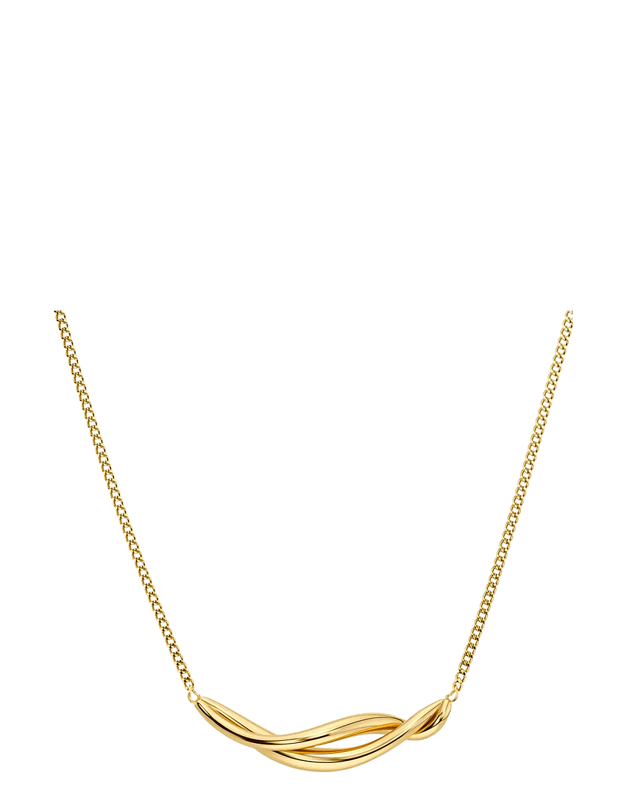 Edblad - Nouveau Necklace S Gold One Size - halskæder med vedhæng - gold - 2