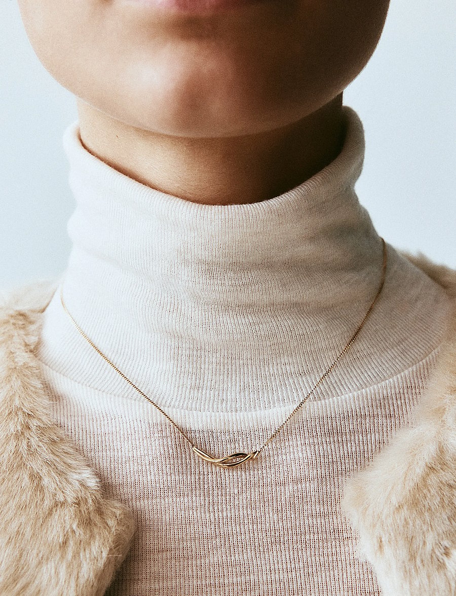 Edblad - Nouveau Necklace S Gold One Size - halskæder med vedhæng - gold - 0