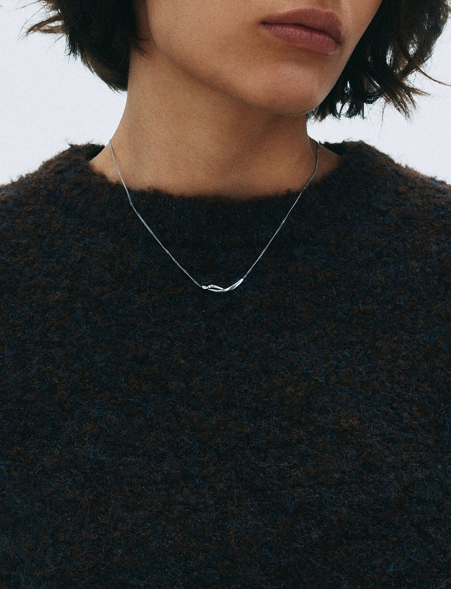 Edblad - Nouveau Necklace S Silver One Size - halsketten - silver - 0