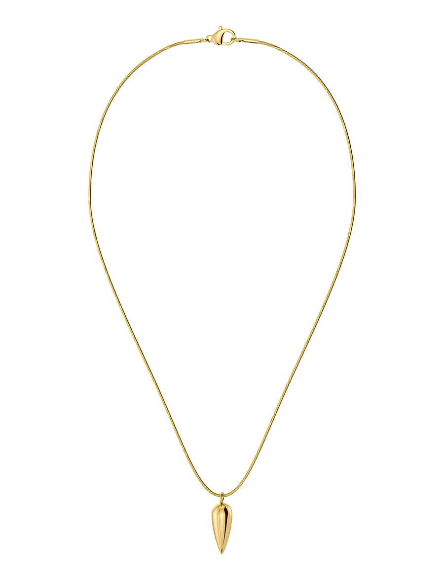 Edblad - Peak Spike Necklace Gold One Size - kedjehalsband - gold - 1