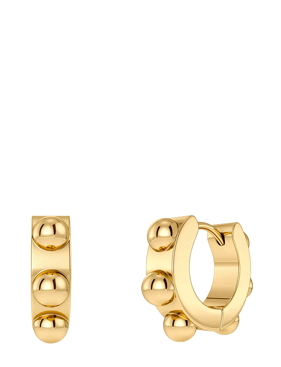 Edblad - Stud Hoops Gold One Size - hoops - gold - 1