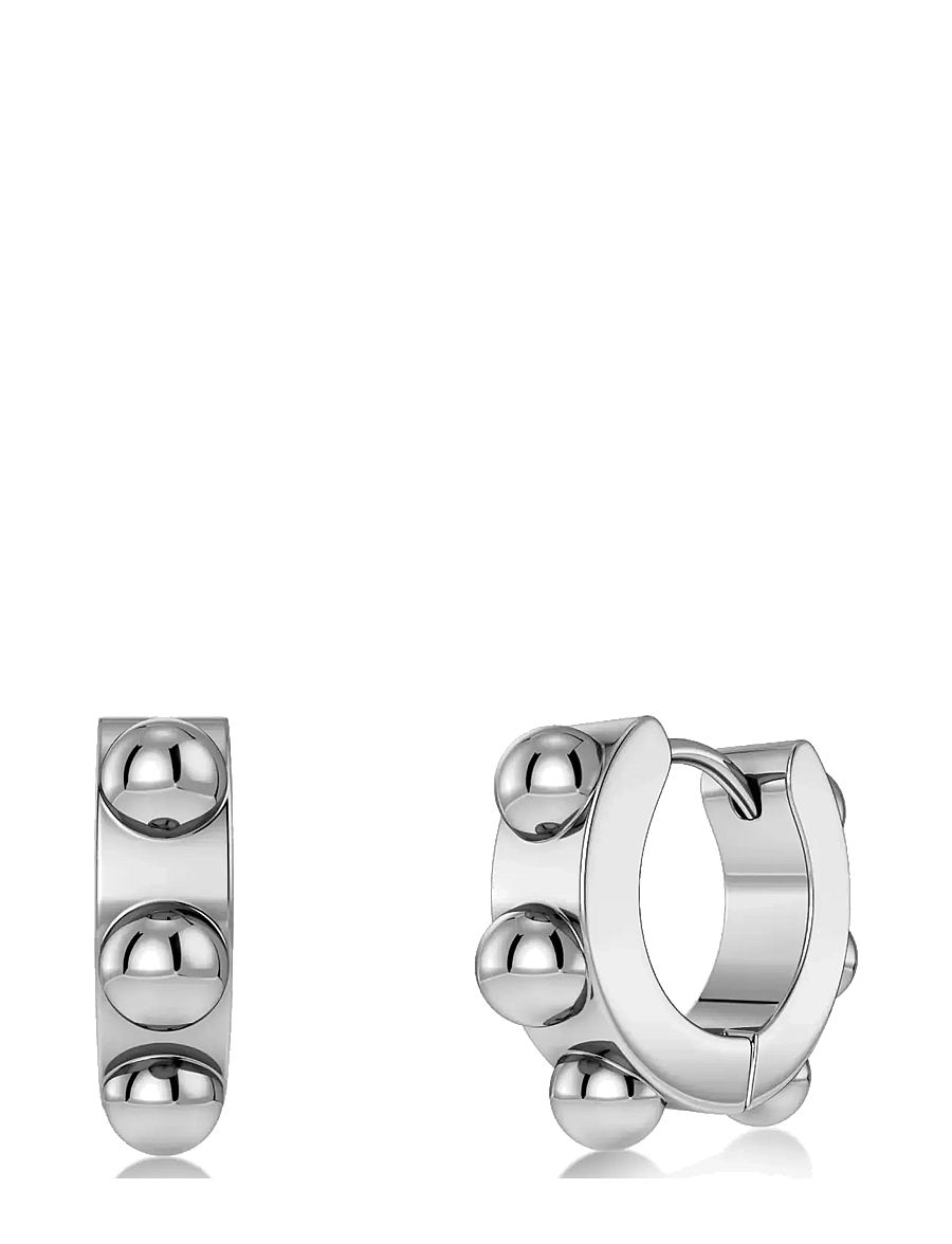 Edblad - Stud Hoops Silver One Size - creoler & hoops - silver - 1