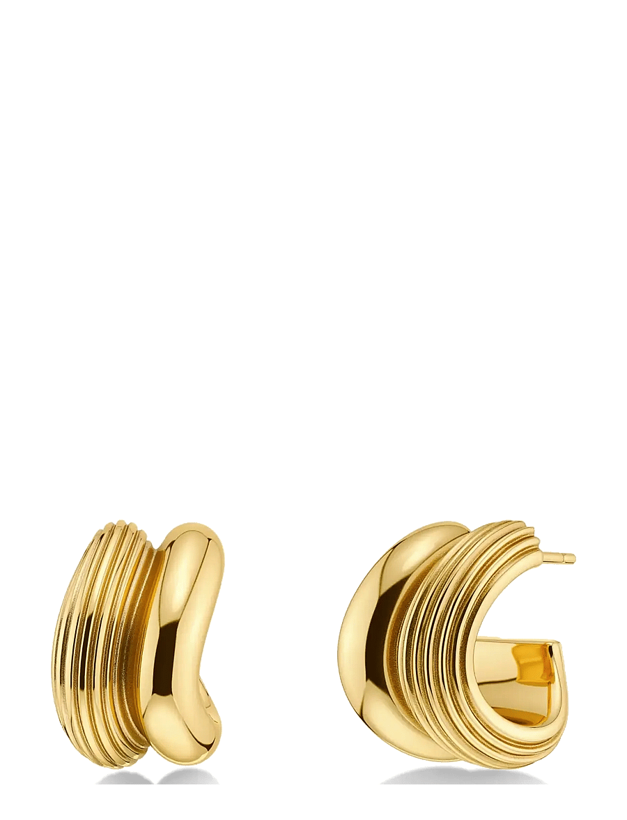 Edblad - Wildern Hoops S Gold One Size - creoler & hoops - gold - 0