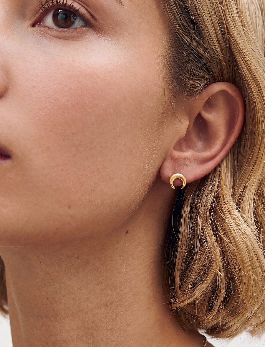 Edblad - Wishbone Studs Gold One Size - ohrstecker - gold - 0