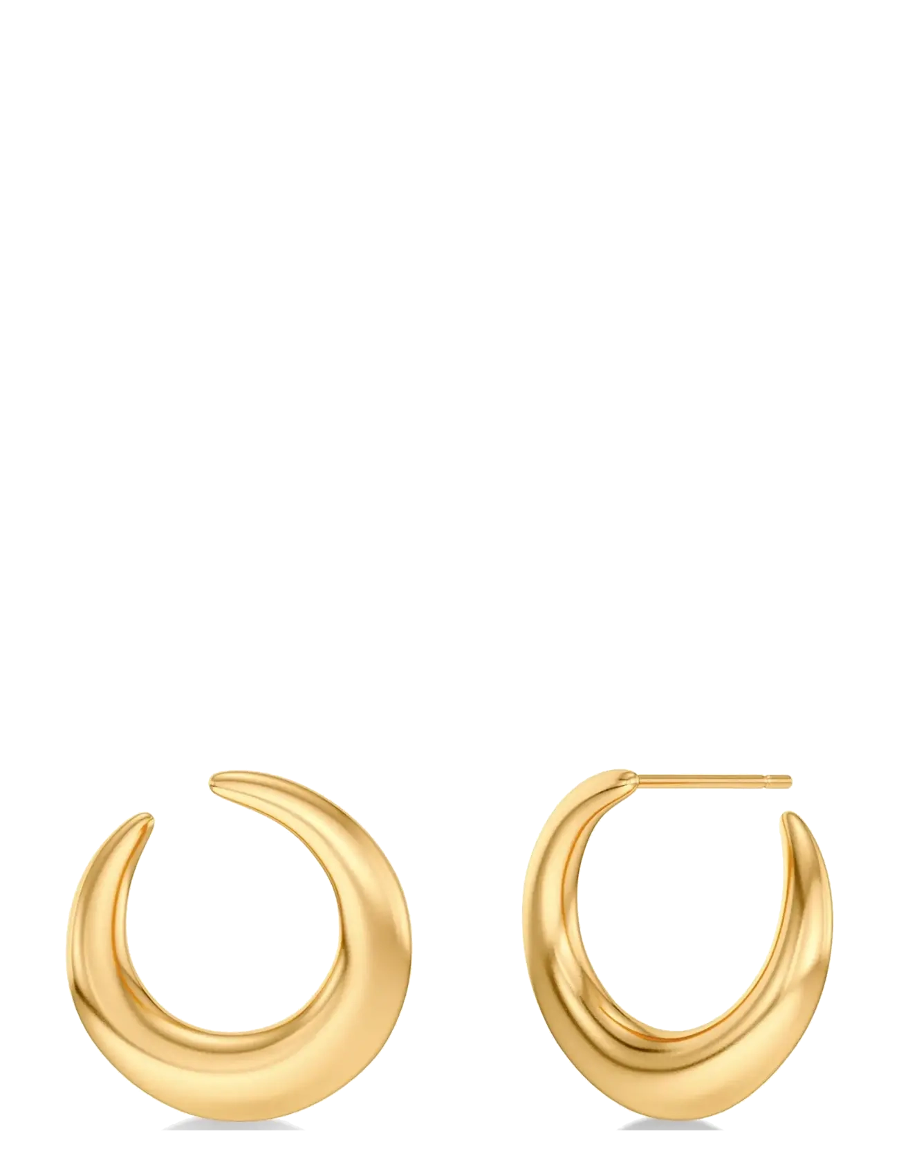 Edblad Wishbone Hoops Gold One Size - Accessories - GOLD / gold